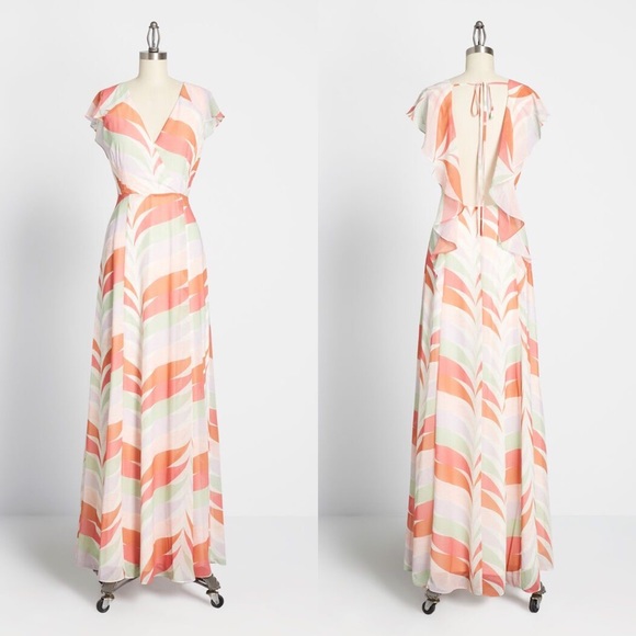 ModCloth X Hutch Summery Day Open Back Maxi Dress - Picture 4 of 9